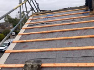 new felt and battens