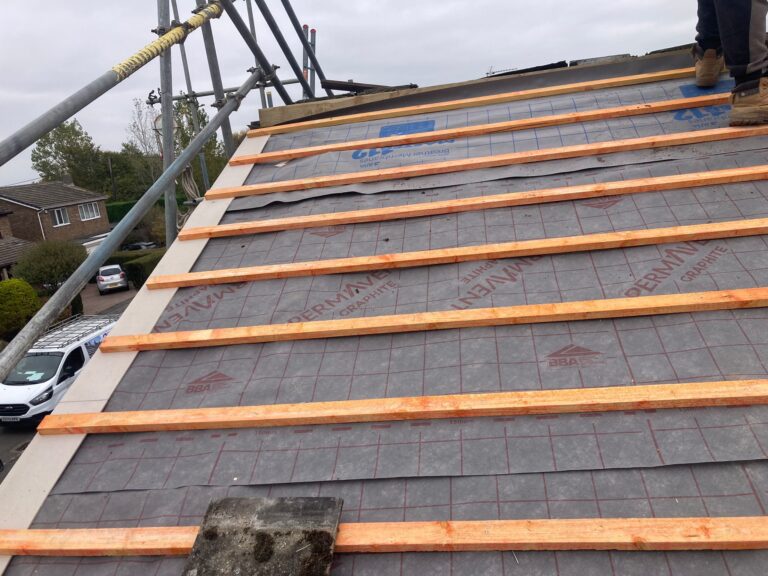 new felt and battens